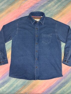 Vintage Orvis Blanket Lined Denim Jacket size L